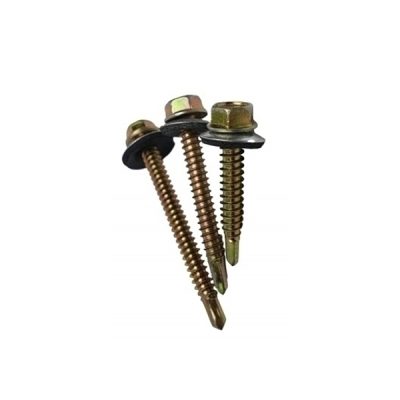 בורג איסכורית קודח 1/4" משושה + אטם